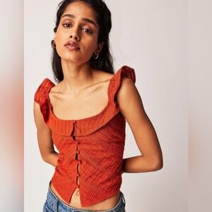 Free People Rivera Lace Tank NWOT